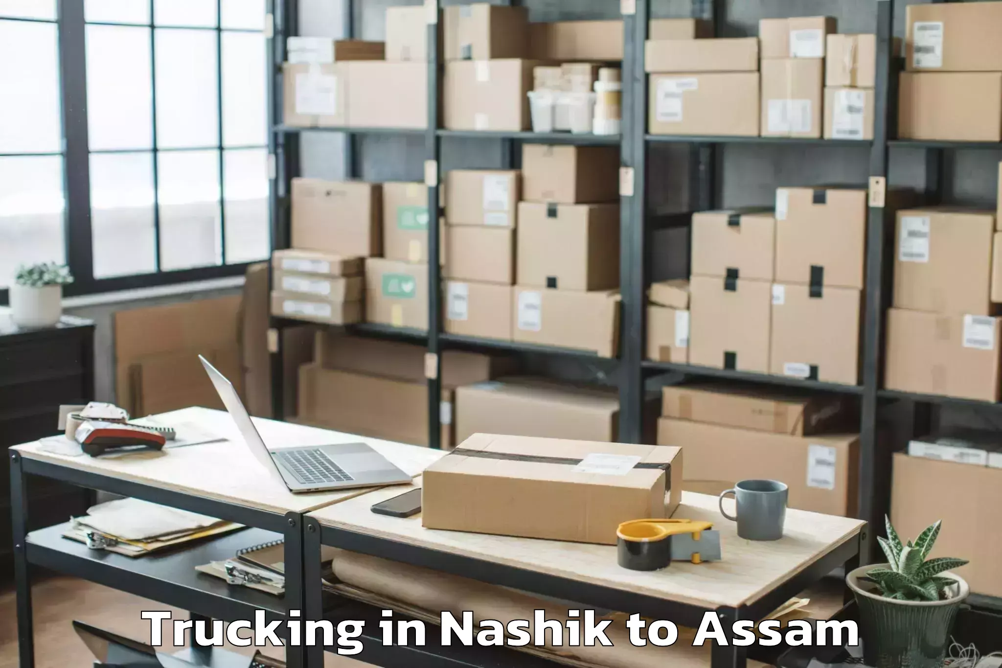 Professional Nashik to Rajakhat Banekuchi Trucking